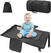 Toddler Airplane Bed Travel Bag 2 in 1, Portable Kids Plane Seat Extender, Carry On Duffel Bags for Women Gym Hospital Weekender, Baby Flight Essentials Footrest Flyaway Must Have for Infant