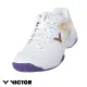 【VICTOR 勝利體育】羽球鞋 羽毛球鞋 寬楦(P9200TD AJ 白/自由紫)
