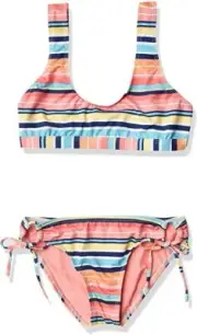 Splendid Girls' Juicy Fruit Sport Bikini Set Multi Size 10 -