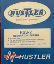 Hustler RSS-2 3" Resonator Impact Spring 3/8 x 24 $4.50 Ham Mobile Radio Antenna