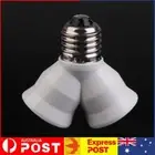 E27 Base Light Lamp Bulb Socket 1 to 2 Splitter Adapter Converter Socket AU