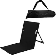koolsoo Beach Seat Cushion Folding Chair Pad Mattress Outdoor Folding Chair Backrest Floor Chair with Back Support with Carrying Bag for Hiking,Camping,Picnic