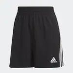 ADIDAS 愛迪達 女款 運動短褲 三線 黑白 鬆緊 透氣 HG1895