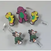 NWT Crocs Jibbitz Lot Kung Fu Panda Barney Cartoon Shoe Charms Accessories
