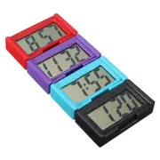 4 Colors Automotive Digital Car LCD Clock Self-Adhesive Stick On Time Portable 30 PURPLE