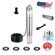 Stainless Steel Submersible Deep Well Pump 0.5HP, 220V for Home & Industrial Use