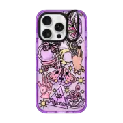 iPhone 16 Pro Impact Ring Stand Case MagSafe Compatible Whimsical Witch by Chiara LB art