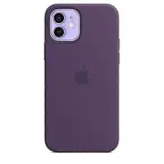 Silicone Phone Case With Magsafe For Iphone 12 & 12 Pro Amethyst