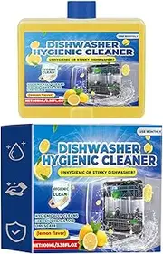 Dishwasher Cleaning Solution - Professional Odor Eliminator, Dish Machine Cleaner | 100ml Removes Hard Water Stains, Limescale and residuee, High Performance Tablets for All Dishwashers Freshens