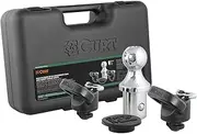 CURT 60618 OEM Puck System Gooseneck Ball & Safety Chain Anchor Kit for Ram