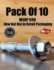 10 HIlti 3/4" x 4-3/4" LT KWIK Bolt 3 KB3 #282535 Expansion Anchor Long Thread
