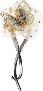 IWOWHERO Butterfly Orchid Hair Clip Hair Clip Butterfly Decor French Barrette for Women