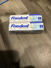Fixodent Pure Strength Secure Denture Adhesive Cream Full and Partial Denture