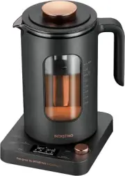 Electric Kettle, Wide Opening Glass Kettle Tea Infuser with 9 Smart Presets