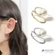 【Melody】日本製3D 2way漂浮珍珠耳釦單入(8810427) 金色