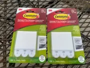 Command Medium Picture Hanging Strips 17201-ES Adhesive White -Two Packs (6 pair