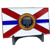 Florida Police Thin Blue Line American Flag Coin FHP Miami Fort Lauderdale Orlan