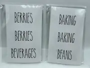 PANTRY LABELS & REFRIGERATOR LABELS 2 Sets of 36 Stickers