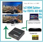 HDMI Splitter1X2Full HD 3DVideo1080p1 in 2Out Dual Display V1.4For FOXTELIQ3 4 5