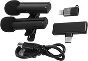 Tofficu Wireless Microphone Clip on for Smartphone Noise Reduction Small Portable for Outdoor Interviews Streaming