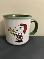 Peanuts Snoopy In Santa’s Suit Woodstock Holiday Christmas Coffee Tea Mug Cup 4”
