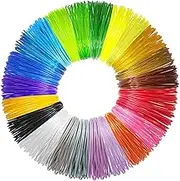 Fxvhojq 30Pcs 3D Pen Filament,3D Printing Pen Refills,30 Colors 3D Pen Filament,3D Pen Filament Refills,Universal Safety 3D Pen Filament for 3D Pen and 3D Printer