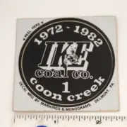 Coal Mining Sticker 1972-1982 IKE Coal Co 1 Coon Creek Black
