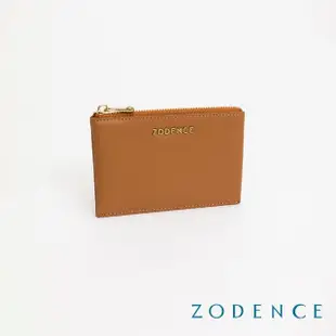 【ZODENCE 佐登司】LIZ進口牛皮輕薄零錢包(暖駝)