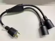 NEMA L7-20P to 2*L720R-A Output Power Cable Cord UL cUL 277VAG 20A Bitmain S19