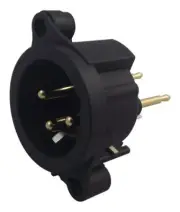 NEUTRIK - XLR Plug, 3 Pole, PCB, Vertical