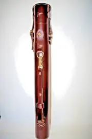 FLY TYING, LEATHER ROD TUBE "benowe", NEW, COLLECTABLE