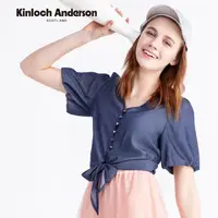 在飛比找momo購物網優惠-【Kinloch Anderson】時尚甜美小拋袖短版上衣 