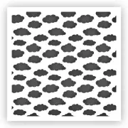 Clouds Background #1 Sky Stencil - Choose a Size - Laser-Cut Reusable Plastic