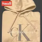 Men’s Calvin Klein Sweatshirt - SM NEW Calvin Klein Hoodie OFF-WHITE & GRAY NWT