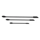 3Pcs Mini Silicone Spatula Set Lengthen Double End Makeup Scraper For Lip Gl ECM
