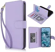 [Procarcasa] for Google Pixel 8a 5G Wallet Case,for Pixel 8a Case[7 Card Holders][Wrist Strap] PU Leather Wallet Shockproof Stand Kickstand Magnetic Clourse Phone Cover-Purple