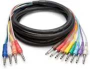 Hosa 1/4 Inch TRS to Dual 1/4 Inch TS Insert Snake, 2 Meter Length