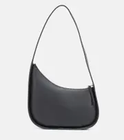 [The Row] The Row Half Moon leather shoulder bag One Size black