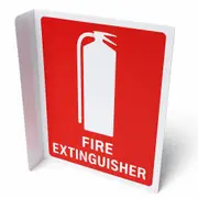 Fire Extinguisher Sign - Angled Location Plastic