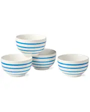 Certified International Dockside Blue Set of 4 Ice Cream Bowls