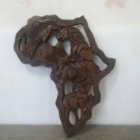 在飛比找Yahoo奇摩拍賣-7-11運費0元優惠優惠-非洲埃塞俄比亞大草原動物鳥類野獸木雕工藝品手工雕刻鏤空非洲木