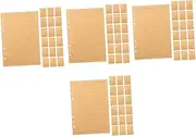 Operitacx Sets Spiral Notebook Paper a Ruled Pages for Journal Kraft Paper Loose Leaf Notebook Inserts Sheets