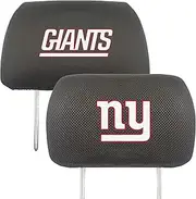 NFL New York Giants Auto Headrest Covers, Team Colors, One Size