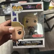 Funko Pop The Marvels Captain Marvel #1257 Target Exclusive Vinyl Bobble Head