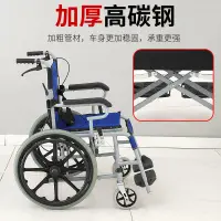 在飛比找樂天市場購物網優惠-【新店鉅惠】老人輪椅 小型 折疊輕便輪椅 便攜 可上飛機 老
