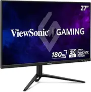 ViewSonic VX2728J-2K QHD 2560x1440p 27’’ Eye Care Gaming Monitor, IPS, 180Hz, 0.5ms, AMD FreeSync Premium, HDR10, Height/Tilt/Swivel/Pivot Ergonomic, VESA, HDMI, DP Port, Built-in Speakers