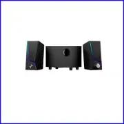 Compact USB Powered 2.1 Computer Speakers System with Enhanced Bass & Lighting
