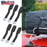 6pcs Lashing Straps with Buckles Adjustable Cam Buckle Tie Down Cinch Strap