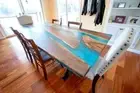 Incredible Double River Epoxy Resin Dining Table Coffee Table Living Room Table