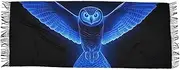 [AIXIWAWA] Women's Pashminas Scarf Owl Blue Print, Shawls Wrap Lightwight with Tassel for Evening Dress Dinner Party, Multicolor